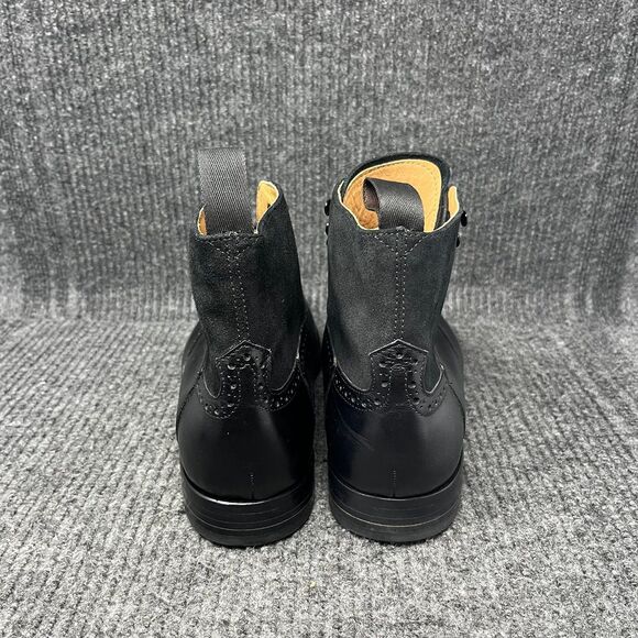 3DM Lifestyle Leather Wingtip Brogue Boot Black Lace Up Dress Mens 11 US / 10 UK - Picture 4 of 9